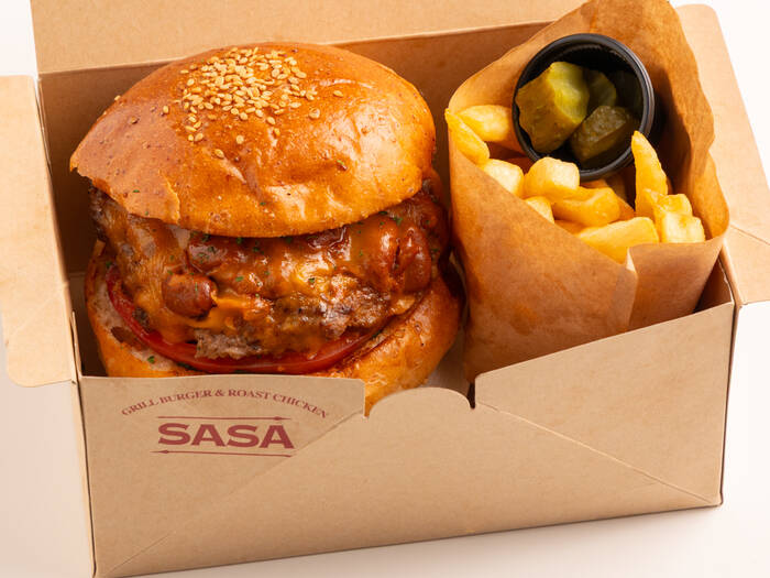 SASAオリジナル・チリチーズバーガー｜グリルバーガー&ローストチキン