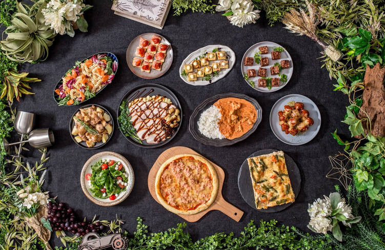 10名様分の盛り付けイメージ