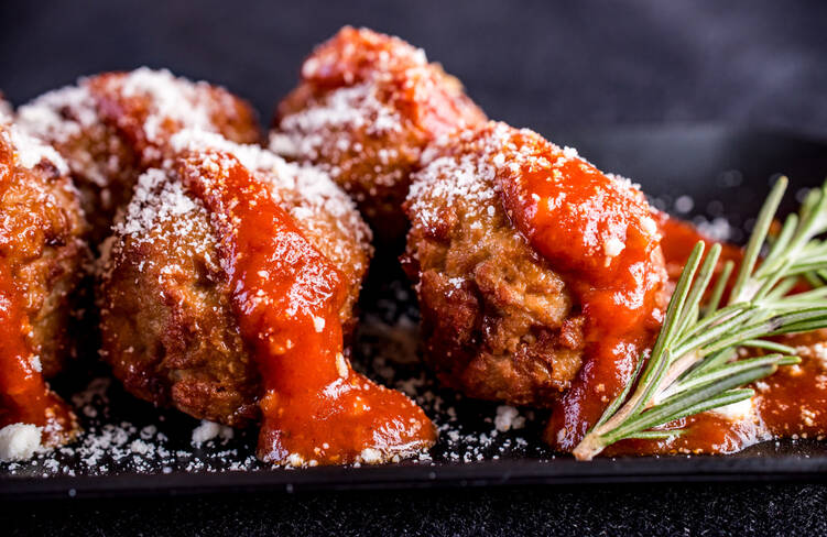 【温製】イタリアンミートボール～ガーリックトマトソース～