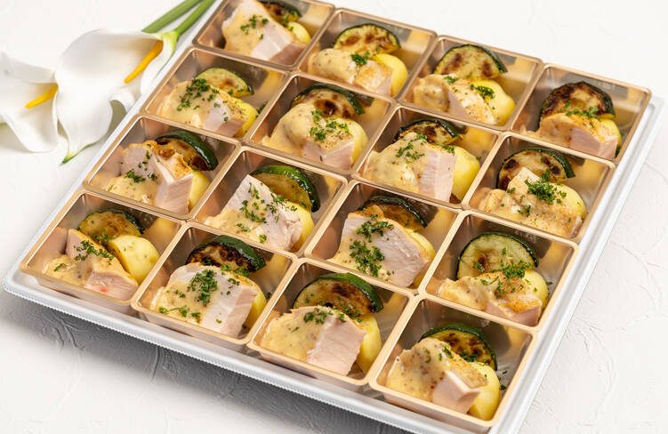岩手県産あべどりむね肉のロースト/マスタードソース