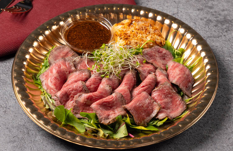 炭火焼牛ハラミのグリル～ガーリック粒マスタードソース～