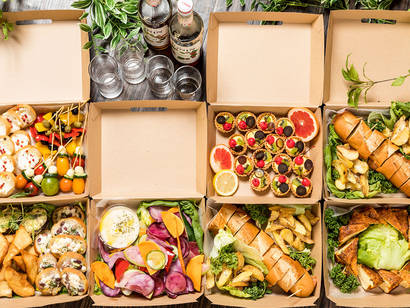 ペスコベジタリアンフィンガーフードデリバリープラン