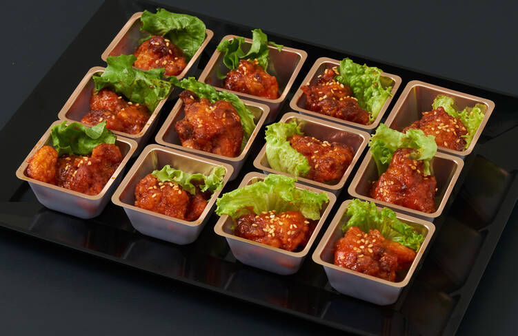 食欲そそるチリソースチキン