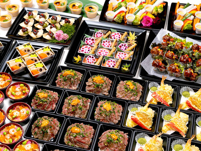 小分けプラン 黒毛和牛ランプステーキの贅沢うにく丼が入った小分けデリバリープラン みや シェフコレ