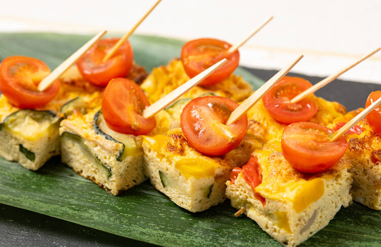 具沢山な玉子焼き