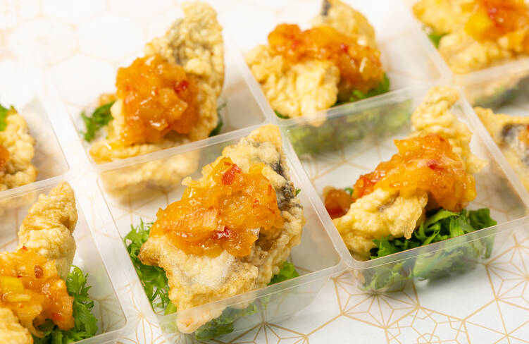 白身魚のフリッター アジアンソース