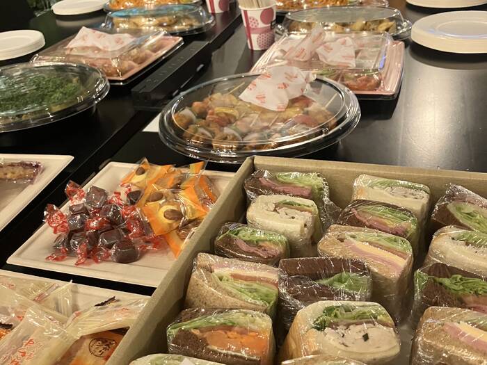 発注させていただいたサンドイッチはすぐに完食。個包装なのがとても良いです。