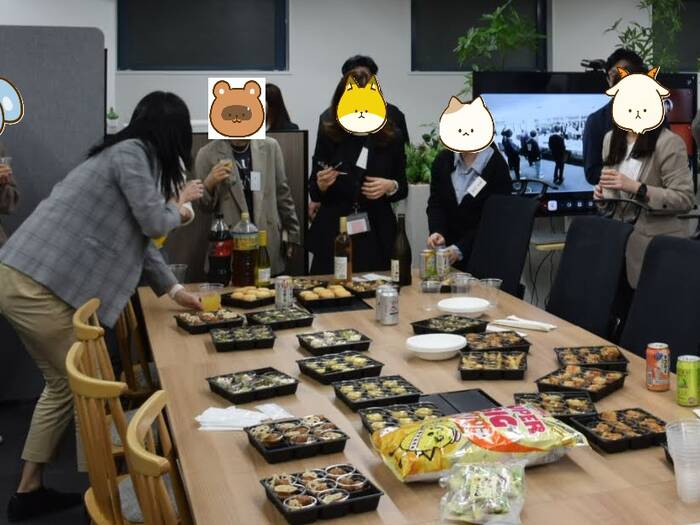 お料理は42名分の1/4の量です。みんなでおいしくいただきました。