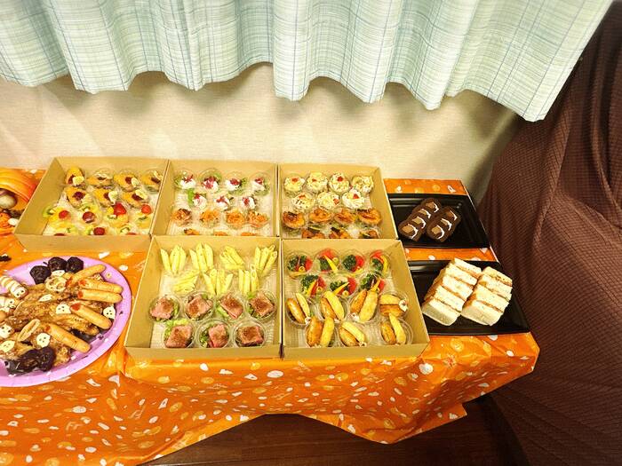 ビュッフェみたいなのも楽しかったみたいです!