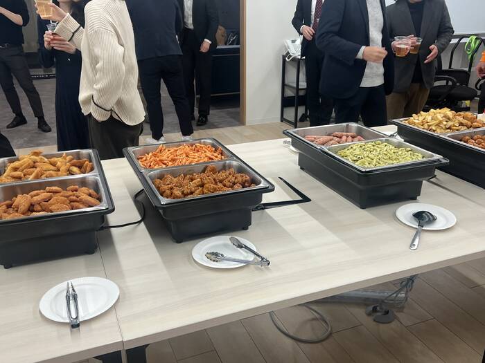 料理が並んだ際の風景