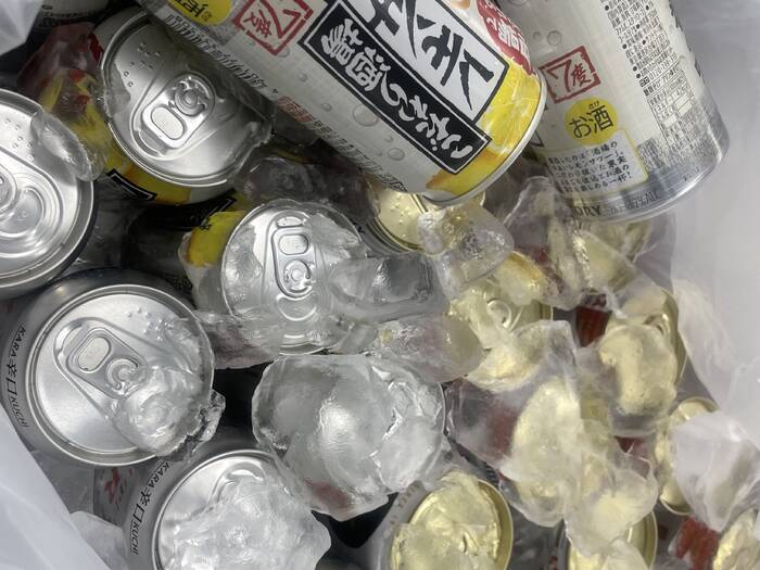 氷がたっぷり入ってます!