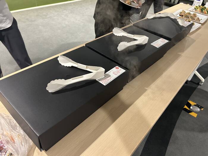 湯気がもくもく