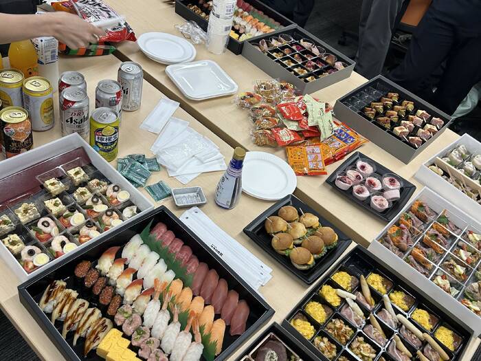他オードブルとの配膳の様子