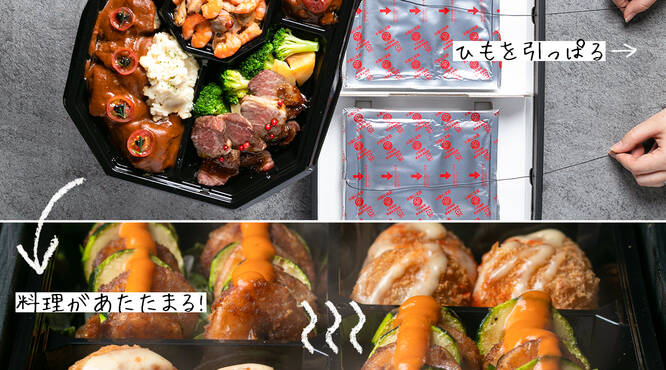 紐を引くだけで温まる！