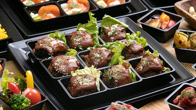 全品小分け(お一人様ずつの盛り付け)