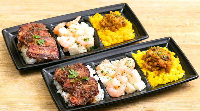 彩りよいお料理と肉料理でパーティを