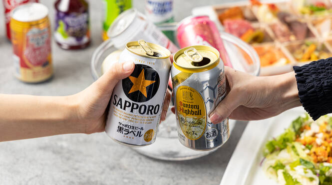 ぜひ冷え冷えのドリンクを美味しい食事と一緒にお楽しみください