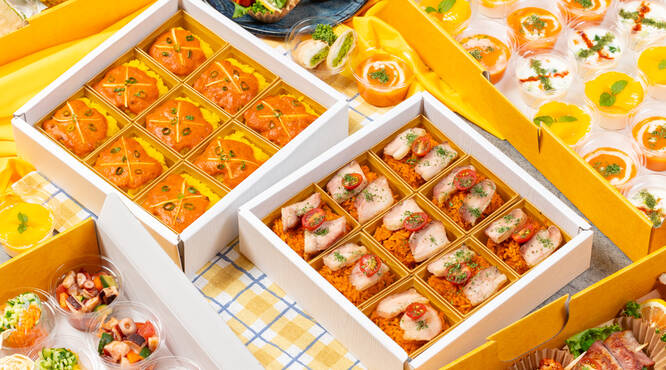 温製料理も小分けで食べやすい仕立てに！
