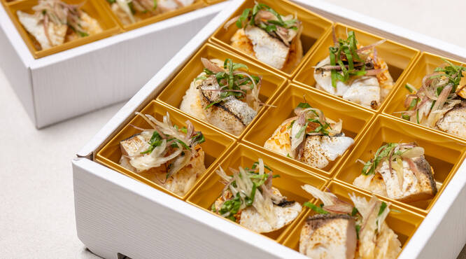 鮮魚出汁のお茶漬けは温かい状態でお召し上がりいただけます