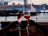 レインボーブリッジの夜景を見ながらお食事を