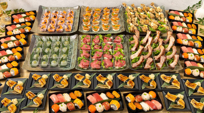 独自仕入れと老舗の技を生かしたコスパ抜群！「鮨と和洋折衷のパーティプラン」