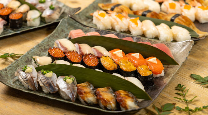 老舗 茶月の鮮魚で握る鮨だけプランもお勧めです