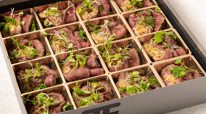 黒毛和牛のロゼカット(低温調理の和牛ロースト)