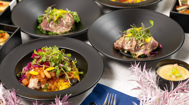 着席して楽しめる個食プランはレストラン気分を味わえるプランです