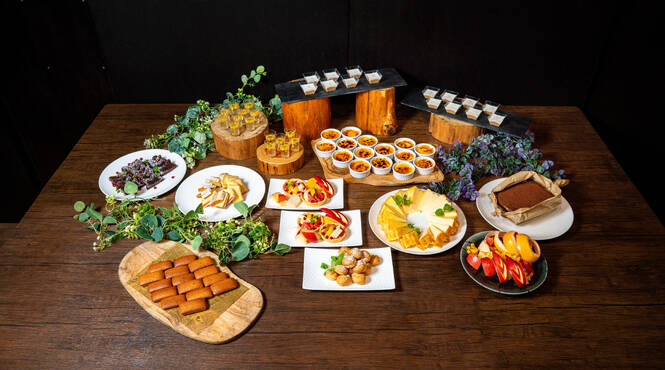 まるでスイーツビュッフェのよう