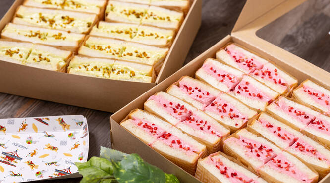 おしゃれなデザートサンドも