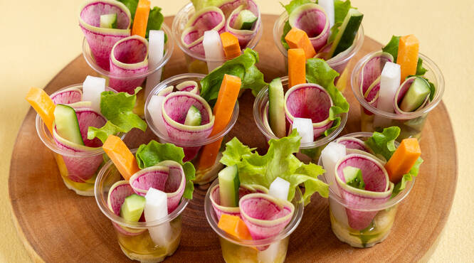 彩り豊な野菜スティック