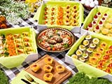 行楽気分を味わえるみんなで囲むオードブル