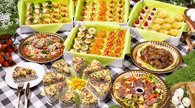 卵のやさしい風味とお肉の満足感を両立させたオードブルプランをご用意♪