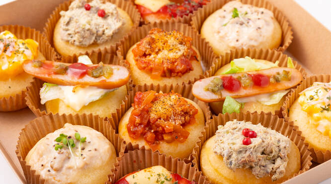 最大6種！甘くない新感覚な惣菜ドーナツ