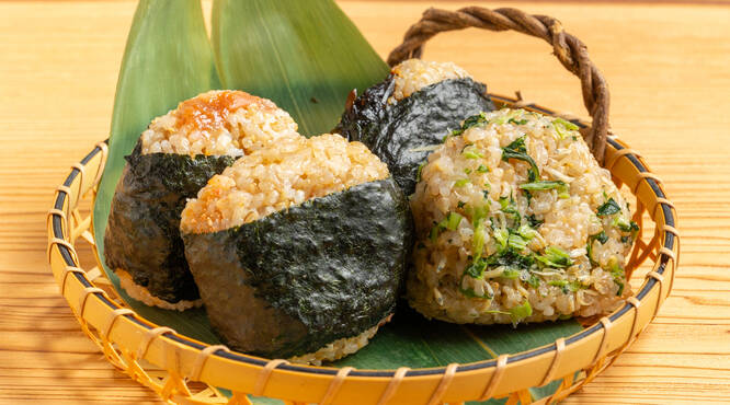 宮城県産「金のいぶき」の玄米おにぎり