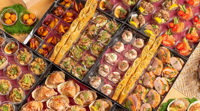 食べやすく衛生的♪全品小分け仕様で幹事様も安心です。