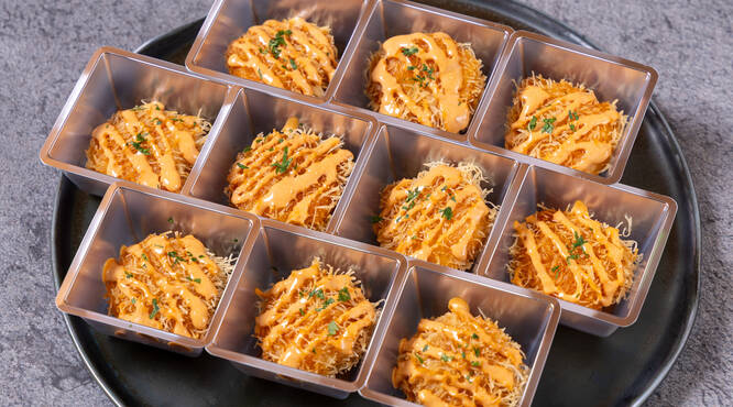 サクサク 天使の海老のカダイフ揚げ