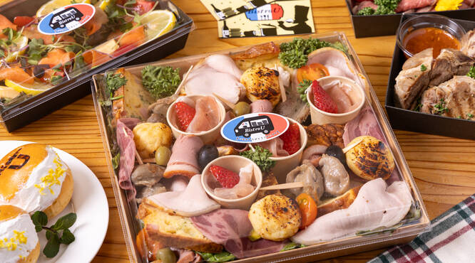 おしゃれなクラフト容器でお届け♪