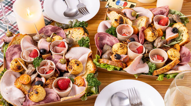 シェフコレでは珍しい前菜メニューの【バラエティプレート】