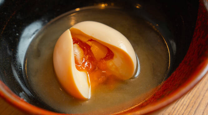 おでんなのに?トロっトロ半熟玉子♡